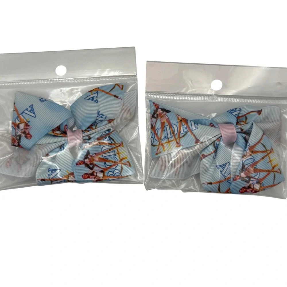 Kids Blue Bow Hair Clip anime Accessories Pack of 2